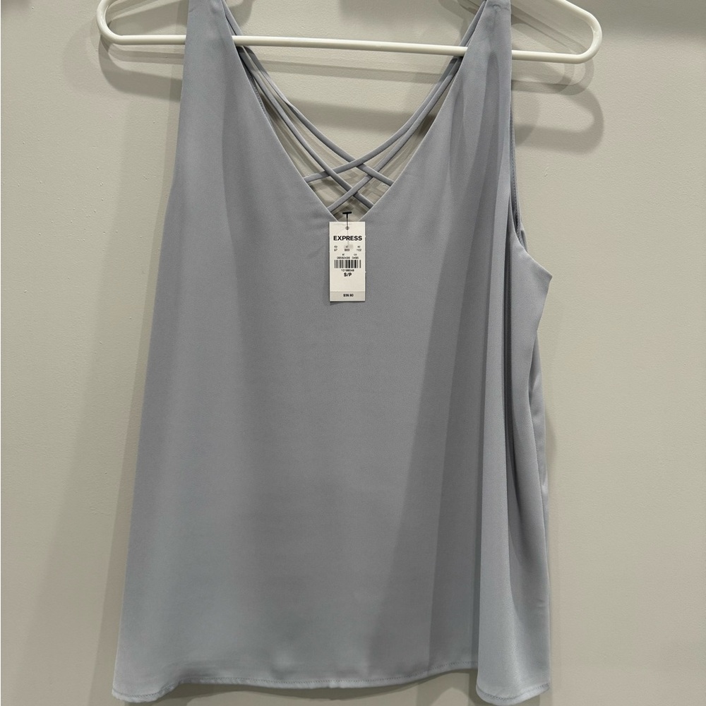 Express Women's Gray Tank Top